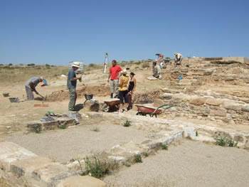 Siguen las excavaciones en el Palao de Alcañiz