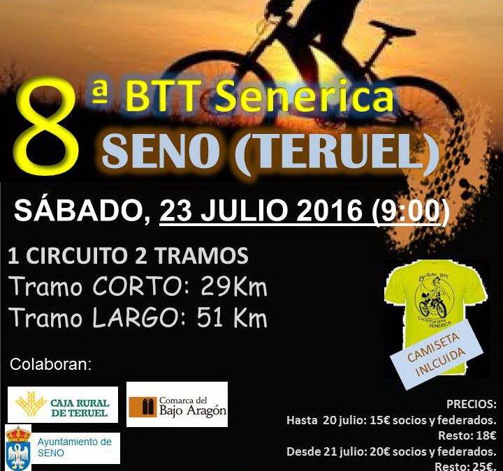 VIII Ruta BTT  Cicloturista de Seno. 23 de Julio 2016.