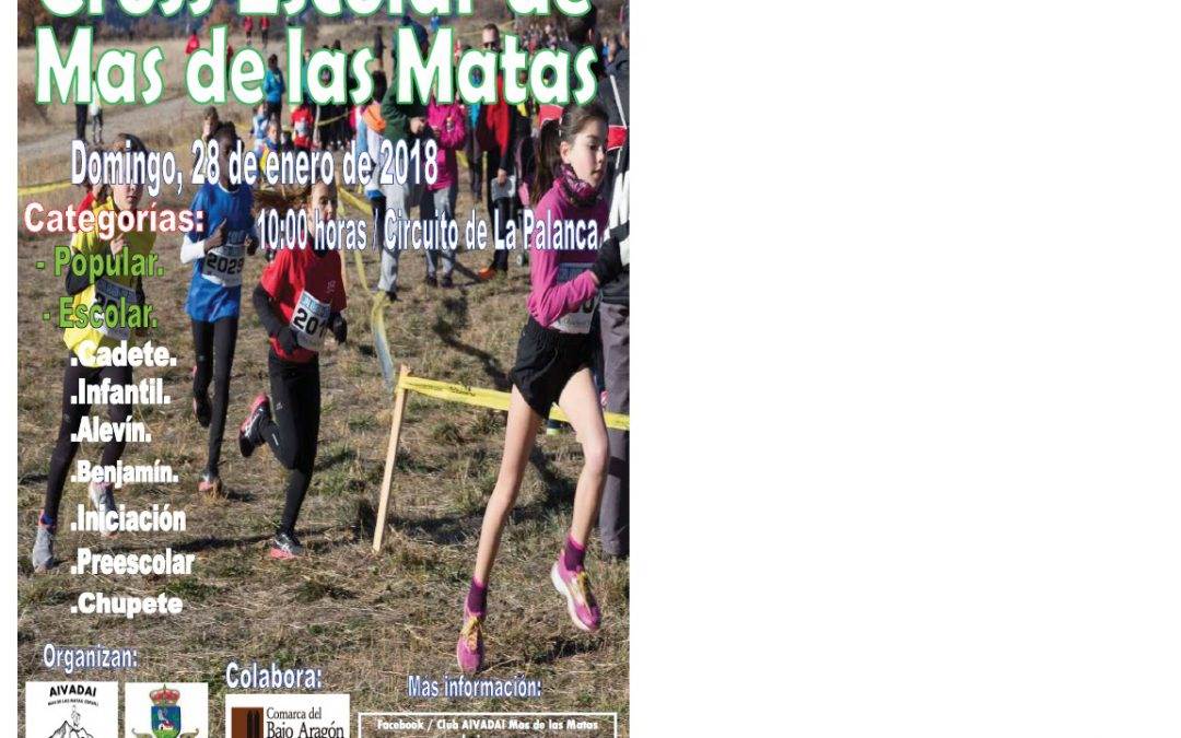 Cross Escolar de Mas de las Matas. 28 de Enero.