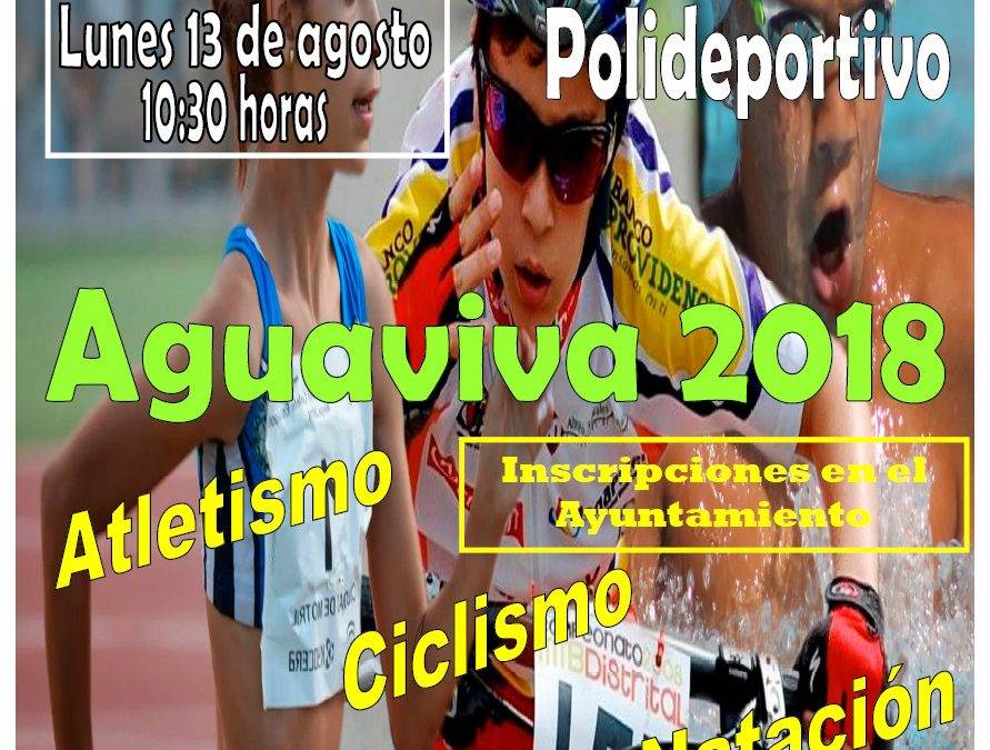 Olimpiada Escolar en Aguaviva. 13 de Agosto