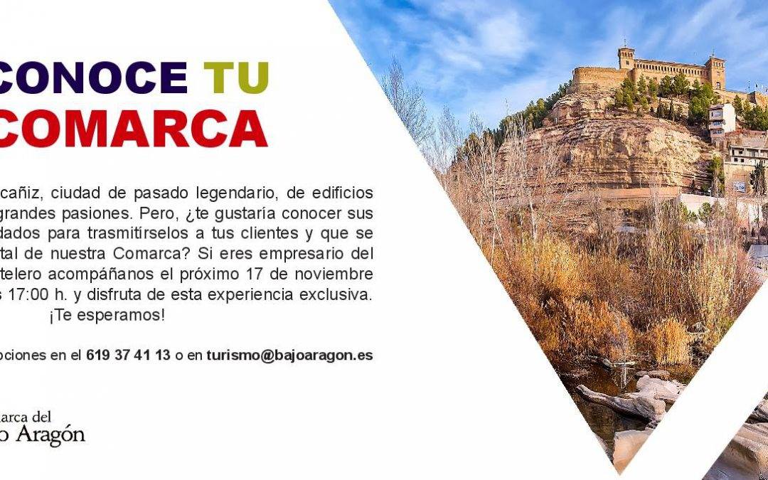 La Comarca del Bajo Aragón organiza una experiencia llena de sensaciones para el sector turístico bajoaragonés.