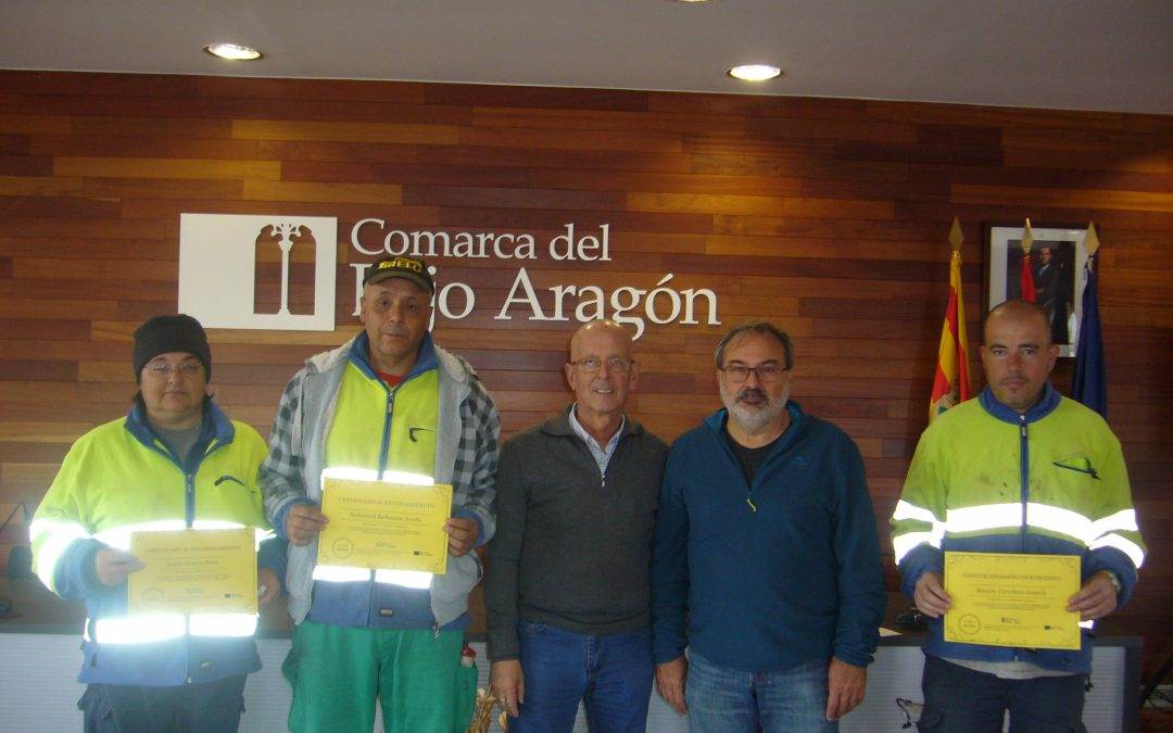 La Comarca del Bajo Aragón clausura el trabajo de la Brigada Comarcal de obras.