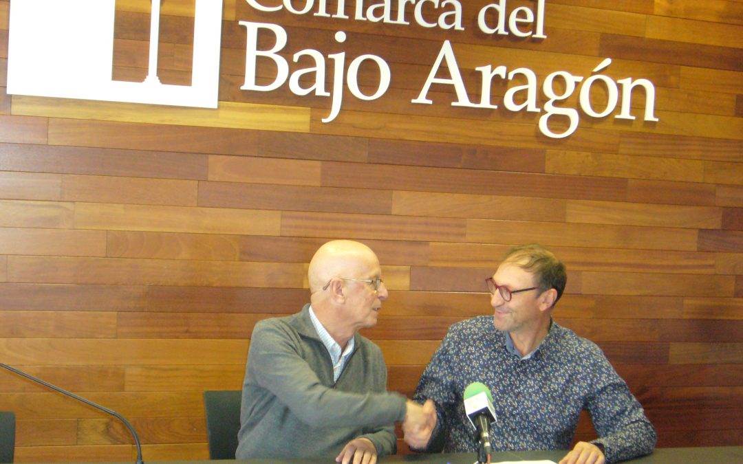La Comarca del Bajo Aragón renueva su  convenio con la Asociación  de Turismo Bajo Aragón.