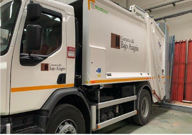 Nuevo camión para la recogida de residuos en la Comarca del Bajo Aragón.