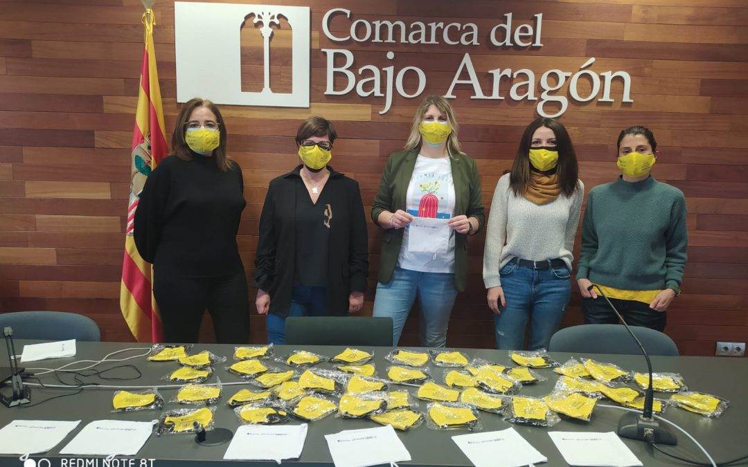 Bajo el lema “Solo queremos igualdad”, la Comarca del Bajo Aragón repartirá mascarillas, en conmemoración del 8 de Marzo, día Internacional de la mujer.